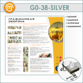 Стенд «Гражданская оборона» (GO-38-SILVER)